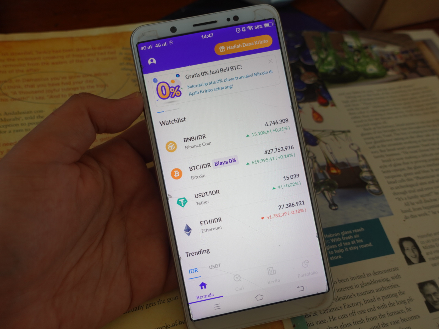 Beli Aset crypto bisa langsung dengan Rupiah