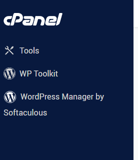 Wordpress Manager by Softaculous